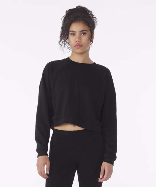 Women's raglan pullover fleece