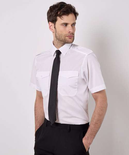 Pilot shirt short-sleeved (tailored fit)