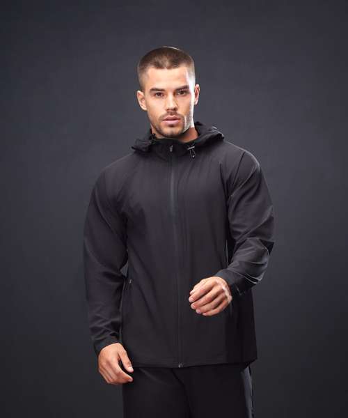 Technical zip-through hoodie